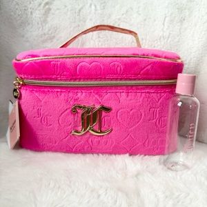*NEW* Juicy Couture Hot Pink Velour Cosmetic Bag